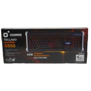 TECLADO GAMING G550 ALUMINIO + LED...