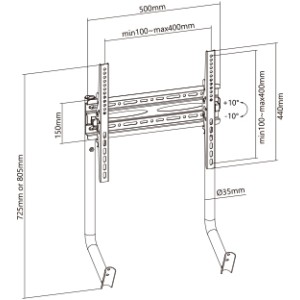 SOPORTE TELEVISOR HASTA 32"-55"...