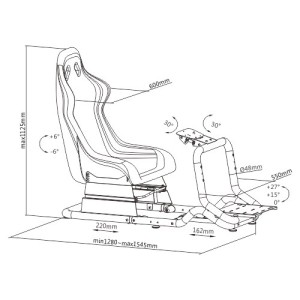 RACING SIMULATOR COCKPIT SEAT PRO R3...