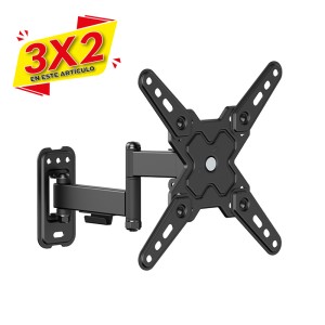 SOPORTE CON BRAZO TV 13"-43" DOBLE EXTENSION CROMAD (3 X 2)