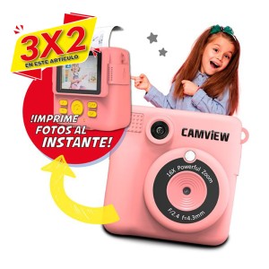 CÁMARA PHOTO CREATOR DE IMPRESIÓN INSTANT ALL IN ONE ROSA CAMVIEW (3 X 2)