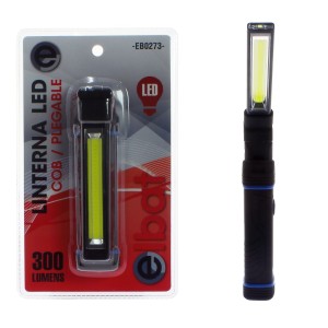 LINTERNA LED COB 3W 300LM PLEGABLE ELBAT