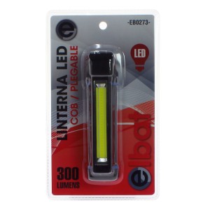 LINTERNA LED COB 3W 300LM PLEGABLE ELBAT