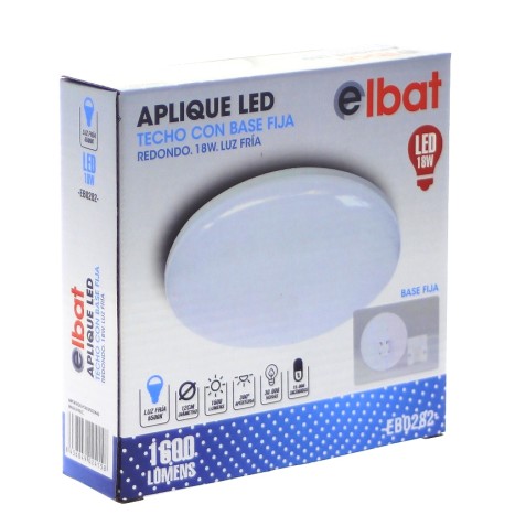 APLIQUE LED TECHO CON BASE FIJA...