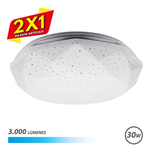 APLIQUE LED TECHO 30W 3000LM LUZ FRIA...