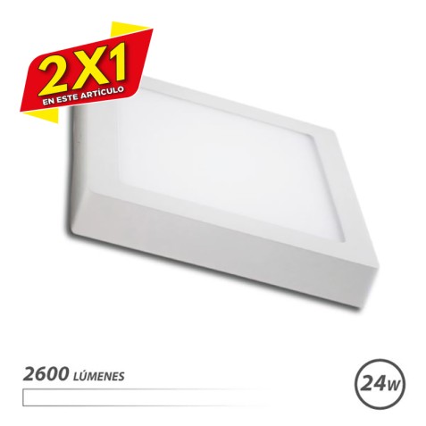 DOWNLIGHT CUADRADO SOBRE PARED LED...