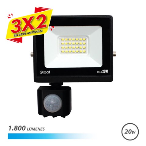 FOCO LED SERIE SLIM 20W CON SENSOR |...