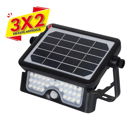 FOCO LED SOLAR 5W 500LM MULTIFUNCIÓN...