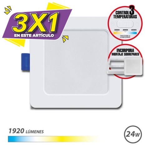 DOWNLIGHT CUADRADO 24W | 1920LM 3...