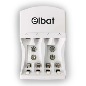 CARGADOR DE PILAS AA / AAA / 9V ELBAT