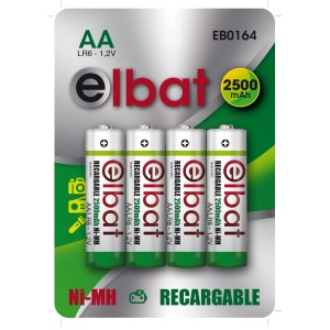 PACK 4 PCS PILAS RECARGABLES AA...