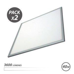 PACK 2 PANELES LED 60X60 40W LUZ...