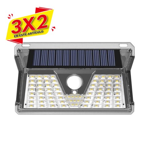 APLIQUE LED SOLAR 260LM NEGRO ELBAT...