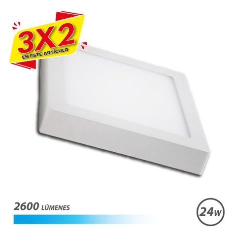DOWNLIGHT CUADRADO SOBRE PARED LED...