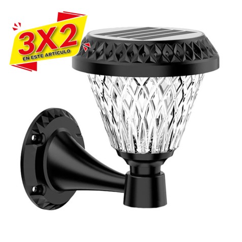 FAROL LED SOLAR 250LM NEGRO ELBAT (3...