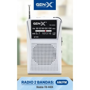 RADIO PORTATIL AM/FM ANALOGICA GRIS...