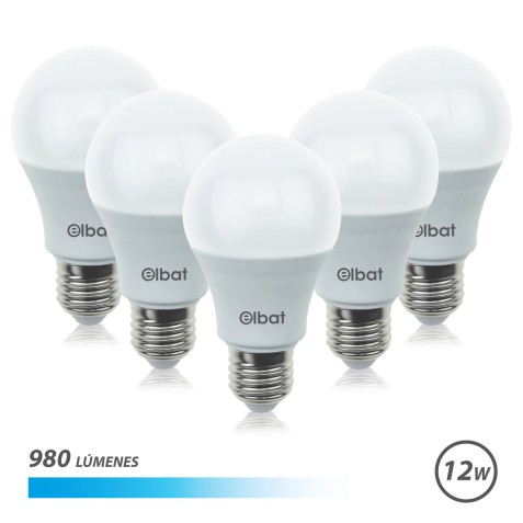 PACK 5 BOMBILLAS LED A60 | 12W |...