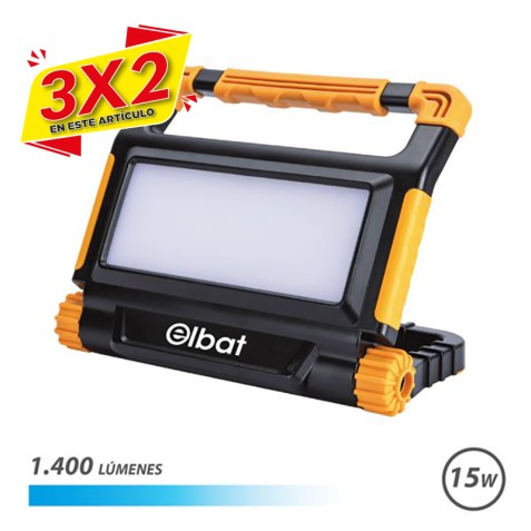 FOCO LED RECARGABLE 15W 1400LM LUZ...