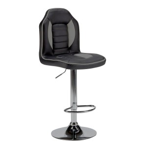TABURETE GAMING RACING NEGRO/GRIS MUVIP