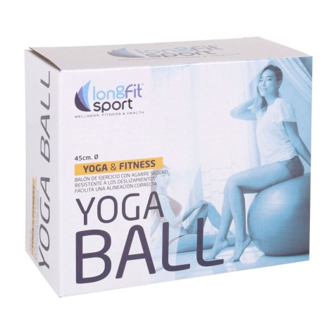 PELOTA DE PILATES 45CM AZUL LONGFIT