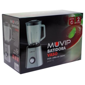 BATIDORA INOXIDABLE VASO CRISTAL 600W...