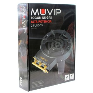 FOGON DE GAS ALTA POTENCIA 3 FUEGOS...
