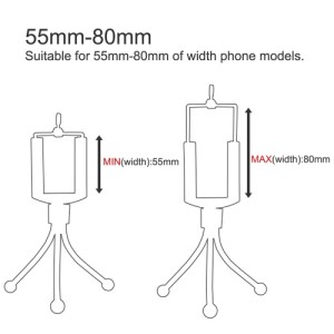 Tripode Flexible Universal 5.5-8.0cm...