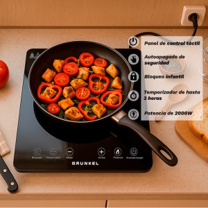 COCINA ELECTRICA 1 FUEGO 2000W GRUNKEL