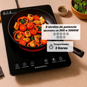 COCINA ELECTRICA 1 FUEGO 2000W GRUNKEL