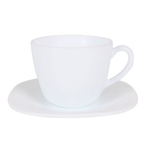 SET 6 TAZAS + 6 PLATOS CAFE OPAL...