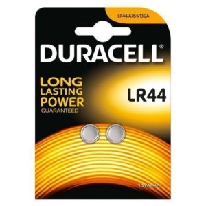 PACK 2 PILAS DE BOTON DURACELL LR44...
