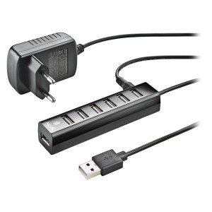 HUB 7 PUERTOS USB 2.0 CON...