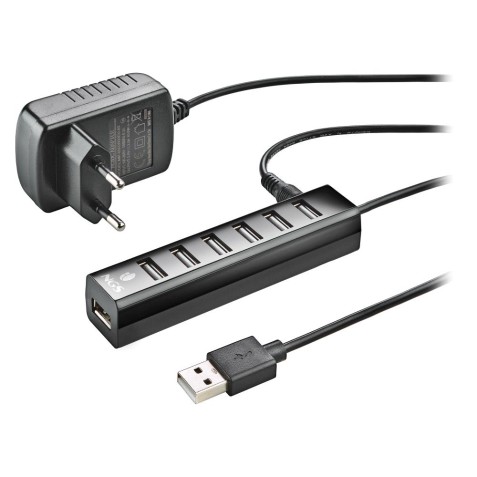 HUB 7 PUERTOS USB 2.0 CON...