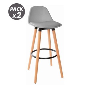 PACK 2 TABURETES ACOLCHADOS CON...