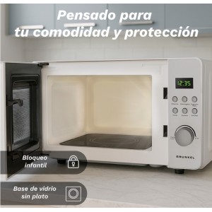 MICROONDAS SIN PLATO CON GRILL 20...