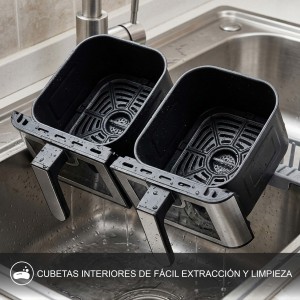FREIDORA AIRE CALIENTE AIRCOOK DUAL 9...