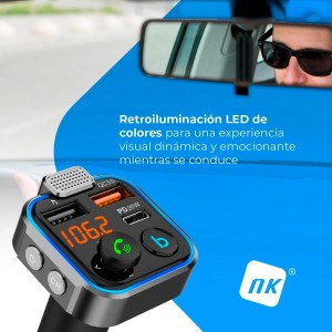 TRANSMISOR FM MANOS LIBRES BLUETOOTH...