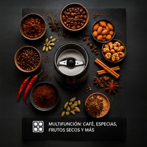 MOLINILLO ELÉCTRICO DE CAFÉ Y...