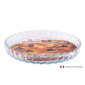 MOLDE TARTA DE VIDRIO RIZADO 27CM QUTTIN