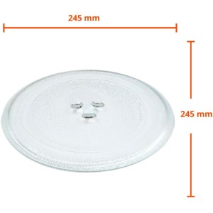 PLATO VIDRIO 245MM PARA MICROONDAS MUVIP