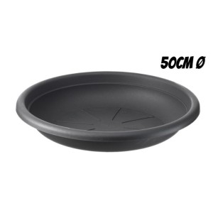 PLATO PARA MACETA 50CM ANTRACITA...