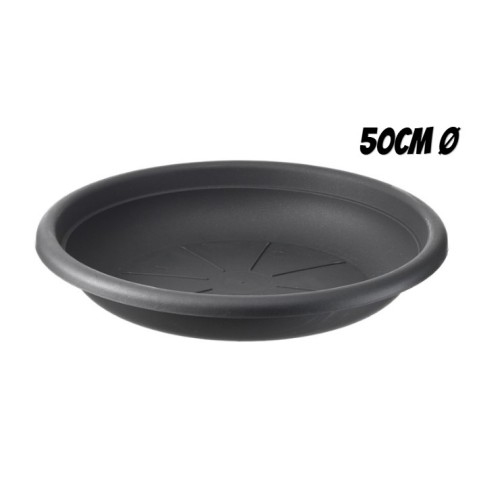PLATO PARA MACETA 50CM ANTRACITA...
