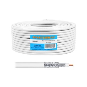 BOBINA CABLE COAXIAL 50M MASTERSAT