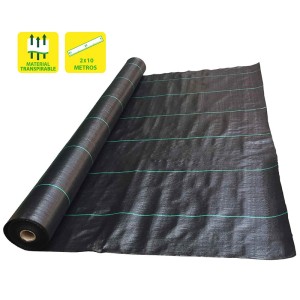 MALLA ANTIHIERBAS NEGRA 100GR 2X10M...