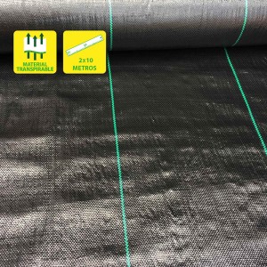 MALLA ANTIHIERBAS NEGRA 100GR 2X10M...
