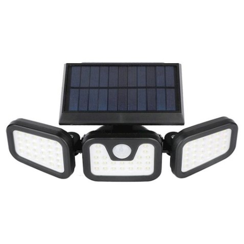 FOCO SOLAR TRIPLE CON SENSOR 20W...