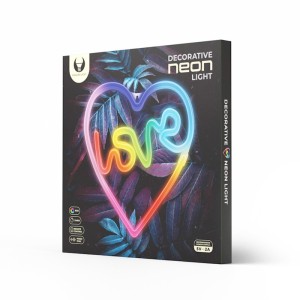 LAMPARA DECORATIVA NEON LED LOVE IN...
