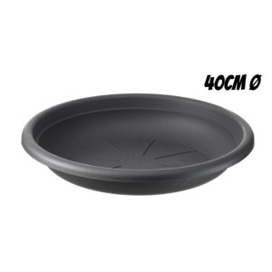 PLATO PARA MACETA 40CM ANTRACITA...
