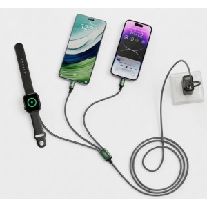 CABLE USB-A/C 3 EN 1 2X USB-C Y...