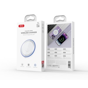 CARGADOR INALAMBRICO 15W CON LED AZUL...